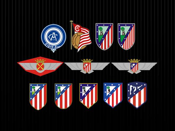 Lịch sử thay đổi logo Atletico Madrid từ trước tới nay